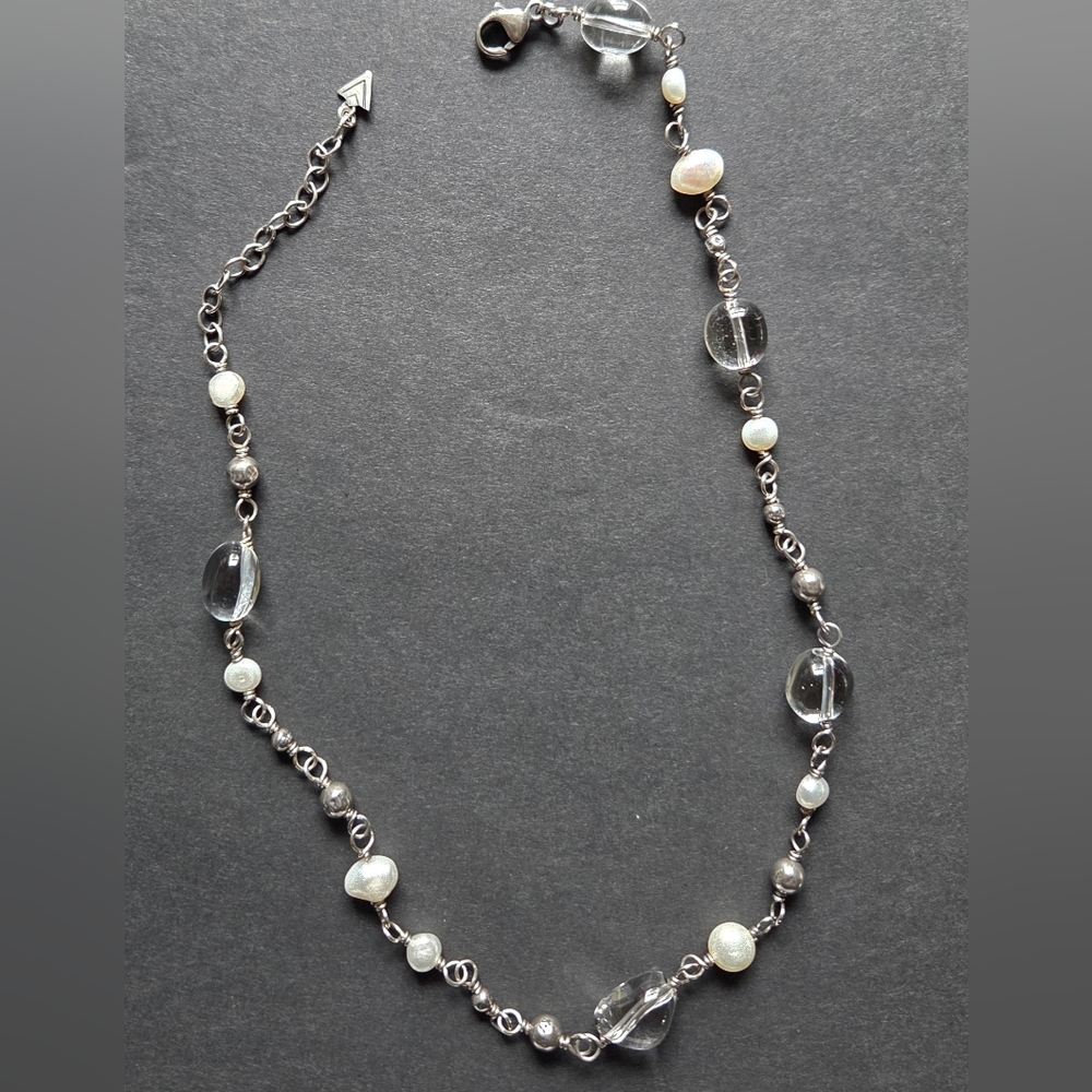 Silpada Sterling Silver & Freshwater Pearl Necklace - Picture 6 of 6